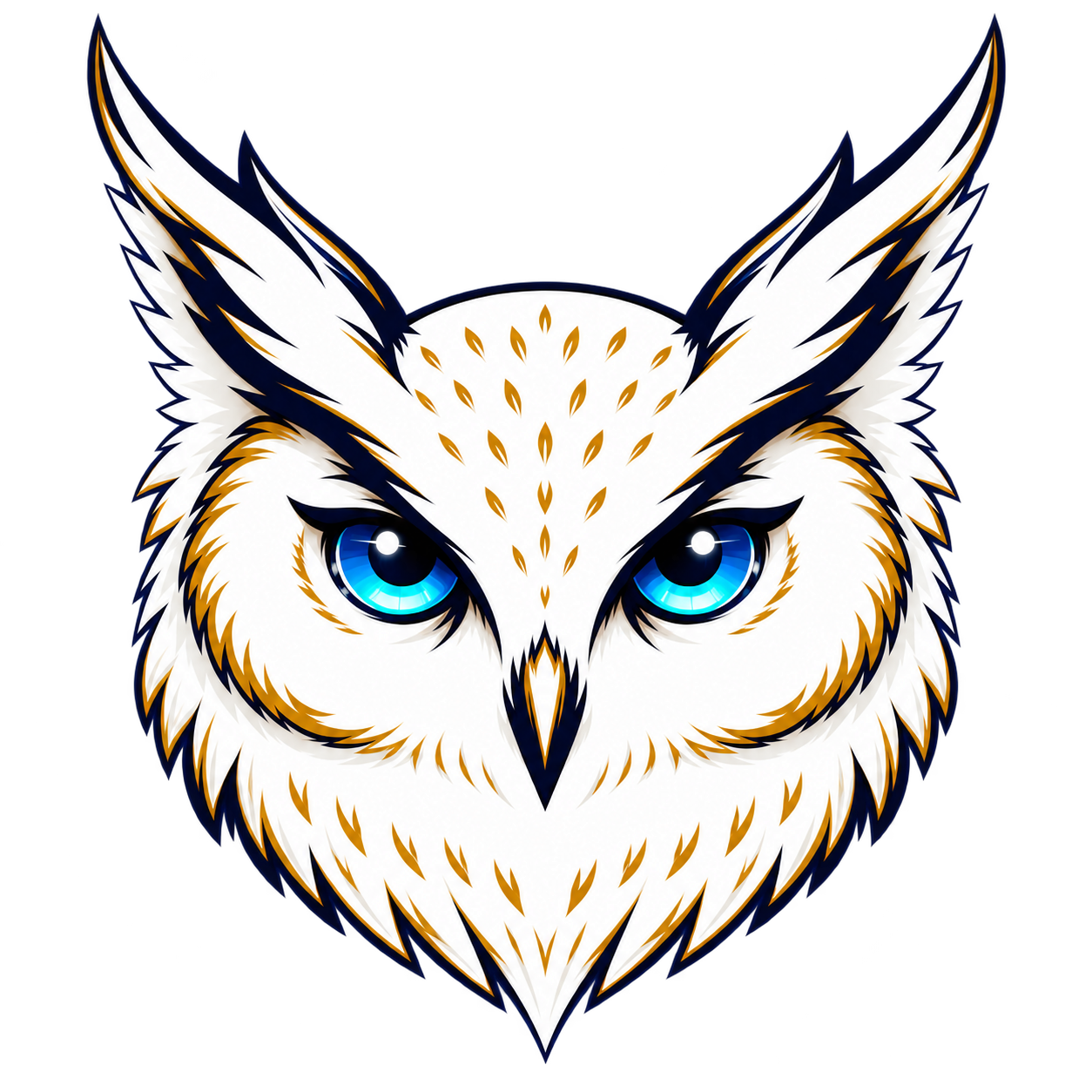 White Owl Rising owl logo